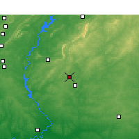 Nearby Forecast Locations - Center Point - Kaart