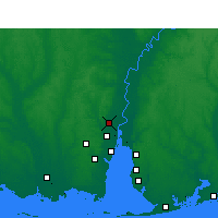 Nearby Forecast Locations - Saraland - Kaart