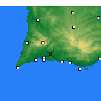 Nearby Forecast Locations - Silves - Kaart