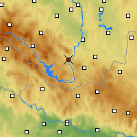 Nearby Forecast Locations - Český Krumlov - Kaart