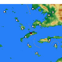 Nearby Forecast Locations - Dikaio - Kaart