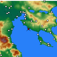 Nearby Forecast Locations - Kallikratia - Kaart