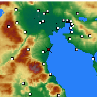 Nearby Forecast Locations - Korinos - Kaart