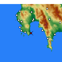 Nearby Forecast Locations - Koroni - Kaart