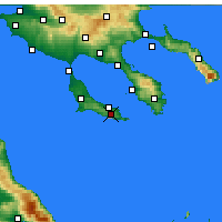 Nearby Forecast Locations - Pallini - Kaart