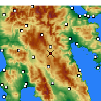 Nearby Forecast Locations - Tegea - Kaart