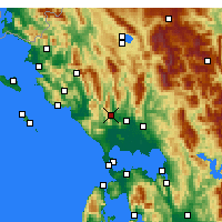 Nearby Forecast Locations - Thesprotiko - Kaart