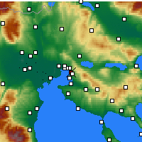 Nearby Forecast Locations - Triandria - Kaart