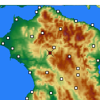 Nearby Forecast Locations - Tropaia - Kaart