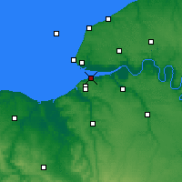 Nearby Forecast Locations - Honfleur - Kaart