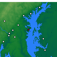 Nearby Forecast Locations - Annapolis - Kaart