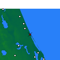 Nearby Forecast Locations - New Smyrna Beach - Kaart