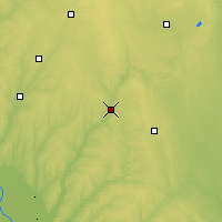 Nearby Forecast Locations - Cherokee - Kaart