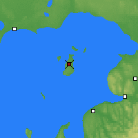 Nearby Forecast Locations - Beaver Island - Kaart