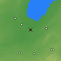 Nearby Forecast Locations - Saginaw - Kaart