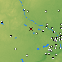 Nearby Forecast Locations - Maple Lake - Kaart