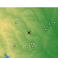 Nearby Forecast Locations - Gatesville - Kaart