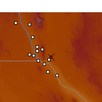 Nearby Forecast Locations - Fort Bliss - Kaart