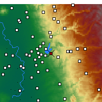 Nearby Forecast Locations - El Dorado Hills - Kaart