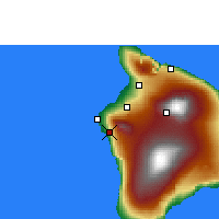 Nearby Forecast Locations - Kailua - Kaart