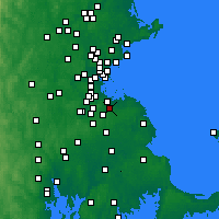 Nearby Forecast Locations - Braintree - Kaart