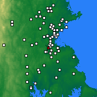 Nearby Forecast Locations - Dedham - Kaart