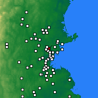 Nearby Forecast Locations - Wakefield - Kaart