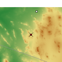 Nearby Forecast Locations - Ajo - Kaart