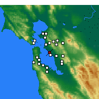 Nearby Forecast Locations - Alameda - Kaart