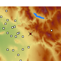 Nearby Forecast Locations - Apache Junction - Kaart