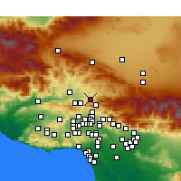 Nearby Forecast Locations - Canyon Country - Kaart