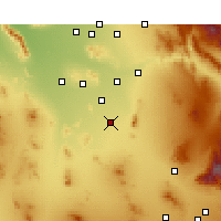 Nearby Forecast Locations - Eloy - Kaart