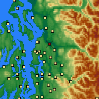 Nearby Forecast Locations - Everett - Kaart