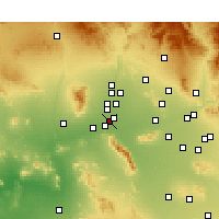Nearby Forecast Locations - Goodyear - Kaart
