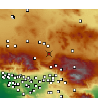 Nearby Forecast Locations - Hesperia - Kaart