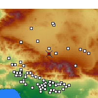 Nearby Forecast Locations - Littlerock - Kaart