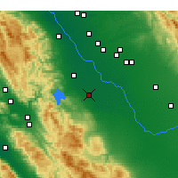 Nearby Forecast Locations - Los Banos - Kaart