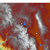 Nearby Forecast Locations - Mammoth Lakes - Kaart