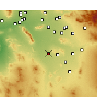 Nearby Forecast Locations - Maricopa - Kaart