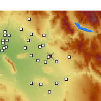 Nearby Forecast Locations - Mesa - Kaart