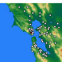 Nearby Forecast Locations - Mill Valley - Kaart