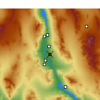 Nearby Forecast Locations - Mohave Valley - Kaart