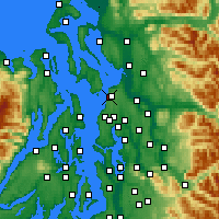 Nearby Forecast Locations - Mukilteo - Kaart