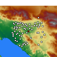 Nearby Forecast Locations - Norco - Kaart
