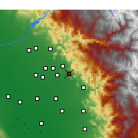 Nearby Forecast Locations - Orosi - Kaart