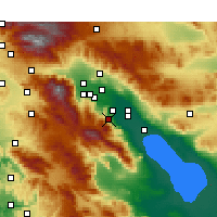 Nearby Forecast Locations - Palm Desert - Kaart