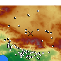 Nearby Forecast Locations - Lake Los Angeles - Kaart