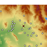 Nearby Forecast Locations - Paradise Valley - Kaart