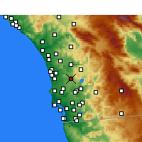 Nearby Forecast Locations - Poway - Kaart
