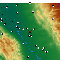 Nearby Forecast Locations - Riverbank - Kaart